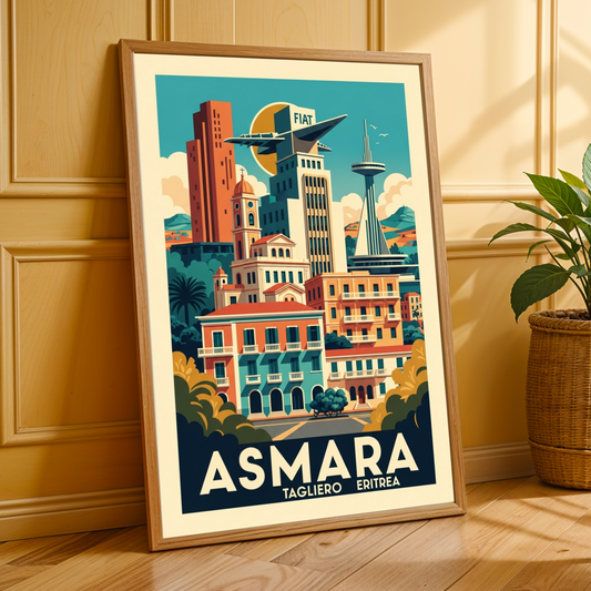 Asmara, Eritrea Travel Poster