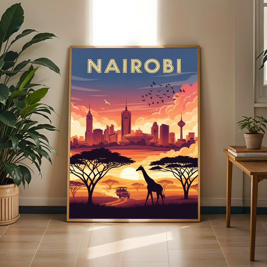 Nairobi, Kenya Travel Poster