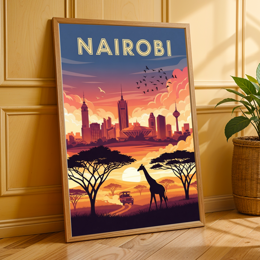 Nairobi, Kenya Travel Poster