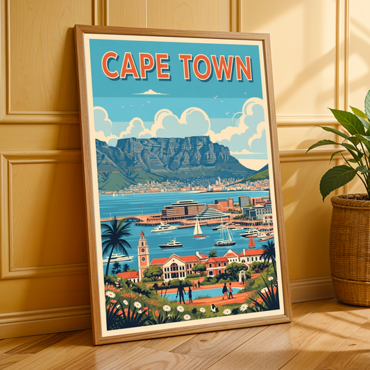 Cape Town, South Africa Travel Poster