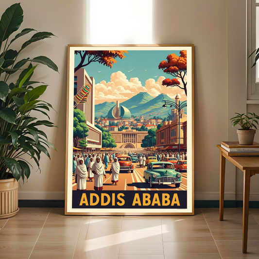 Addis, Ababa Travel Poster