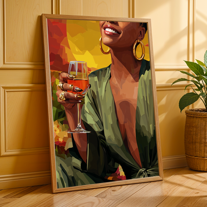 Bold Statement -  Modern Afrocentric Wall Art Print