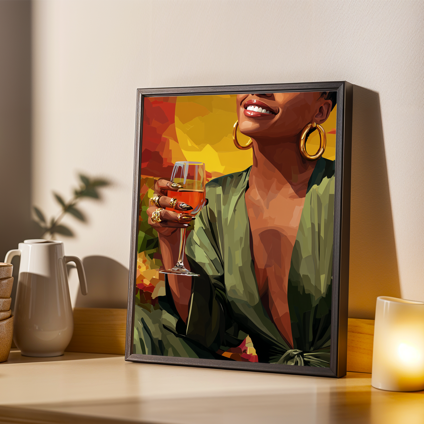 Bold Statement -  Modern Afrocentric Wall Art Print