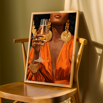 Bold Statement -  Modern Afrocentric Wall Art Print