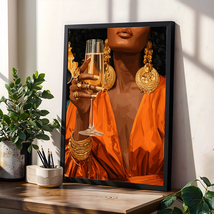 Bold Statement -  Modern Afrocentric Wall Art Print