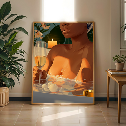 Luxe Moments - Elegant Woman Wall Art Print