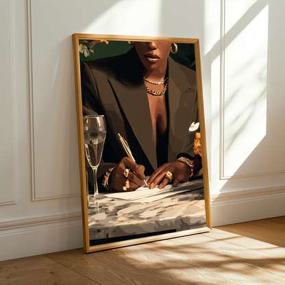 Signing, Sealed, Delivered Close Up Wall Art Print