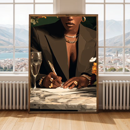 Signing, Sealed, Delivered Close Up Wall Art Print