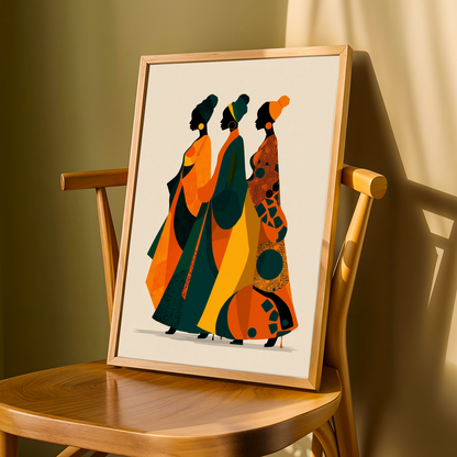 African Beauty Wall Art Print