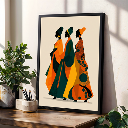 African Beauty Wall Art Print