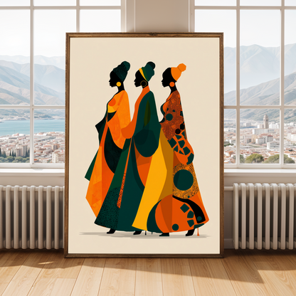 African Beauty Wall Art Print