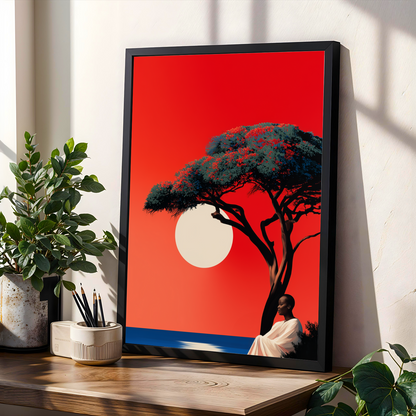 Bold Statement - Modern Afrocentric Wall Art Print Soluna Soul