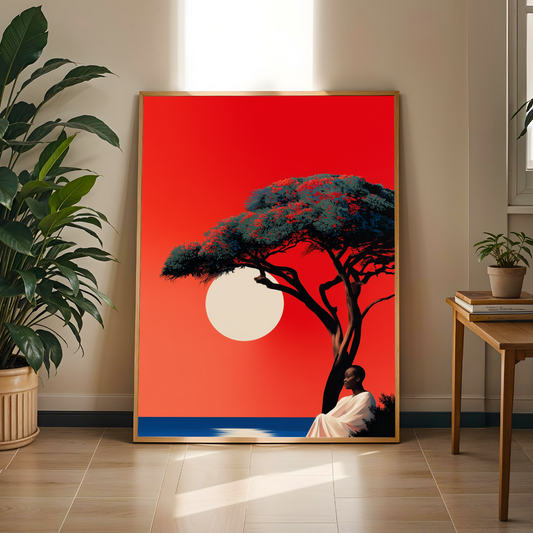Bold Statement - Modern Afrocentric Wall Art Print Soluna Soul