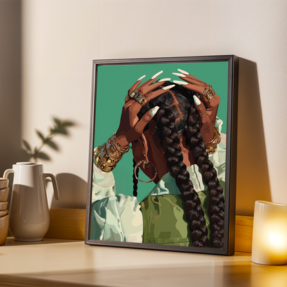 Grace Defined - Elegant Woman Wall Art Print Soluna Soul