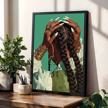 Grace Defined - Elegant Woman Wall Art Print Soluna Soul