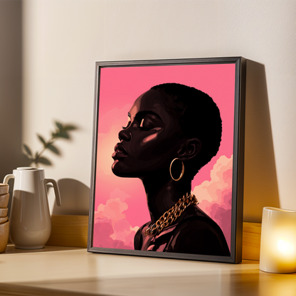 Grace Defined - Elegant Woman Wall Art Print Soluna Soul