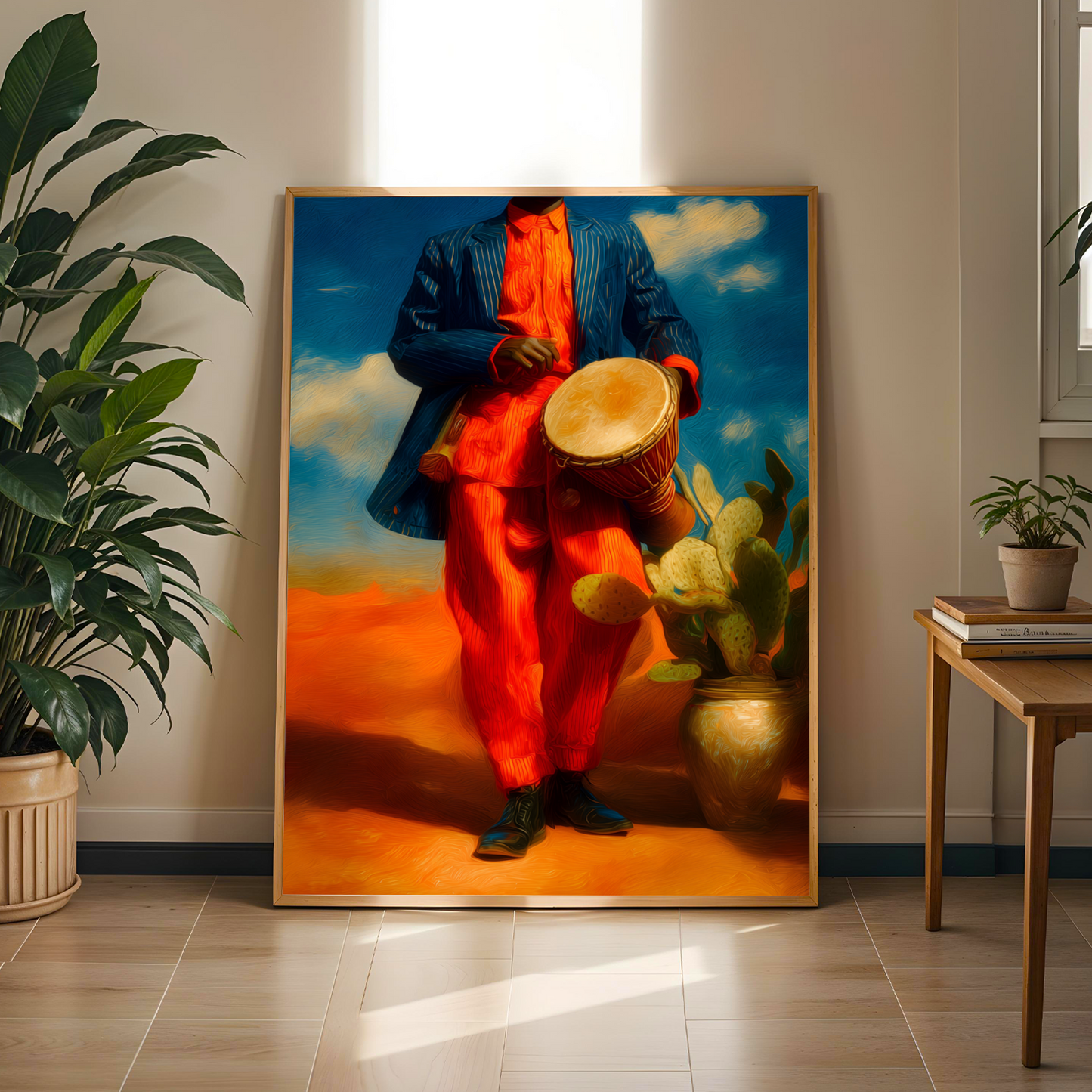 Nigerian Talking Drum Wall Art Print Soluna Soul