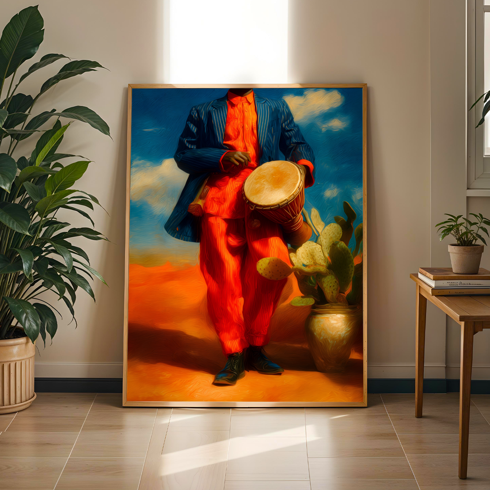 Nigerian Talking Drum Wall Art Print Soluna Soul