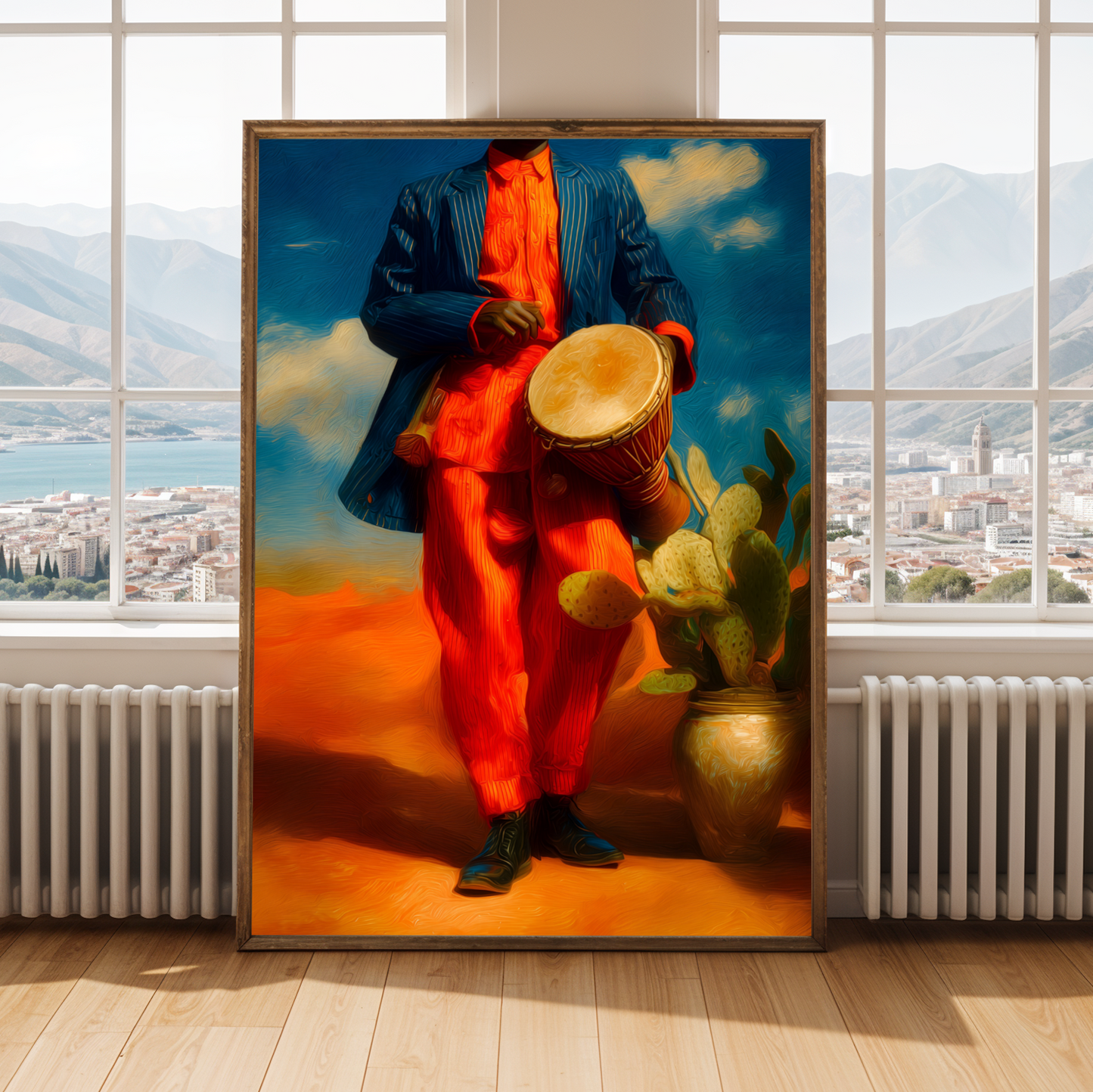 Nigerian Talking Drum Wall Art Print Soluna Soul