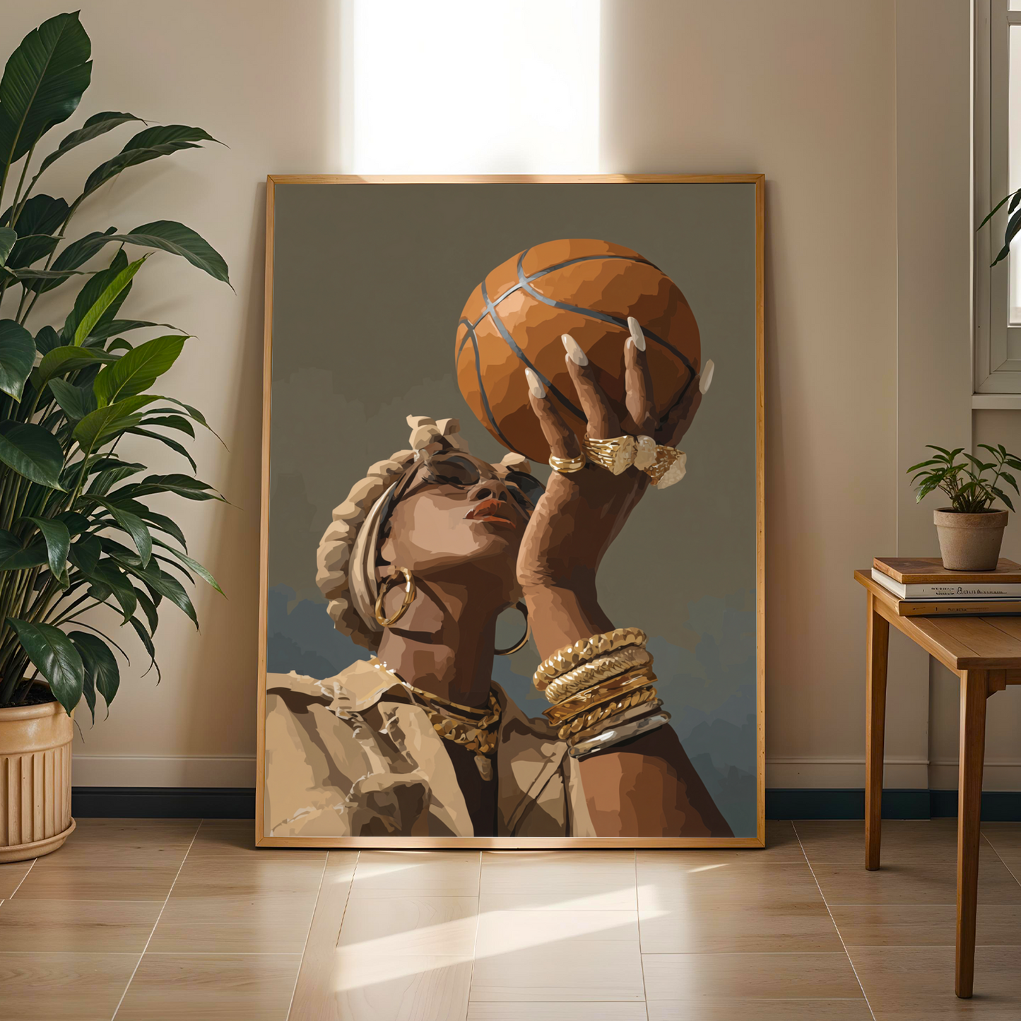 "Ball is Life" – Modern Afrocentric Poster Soluna Soul