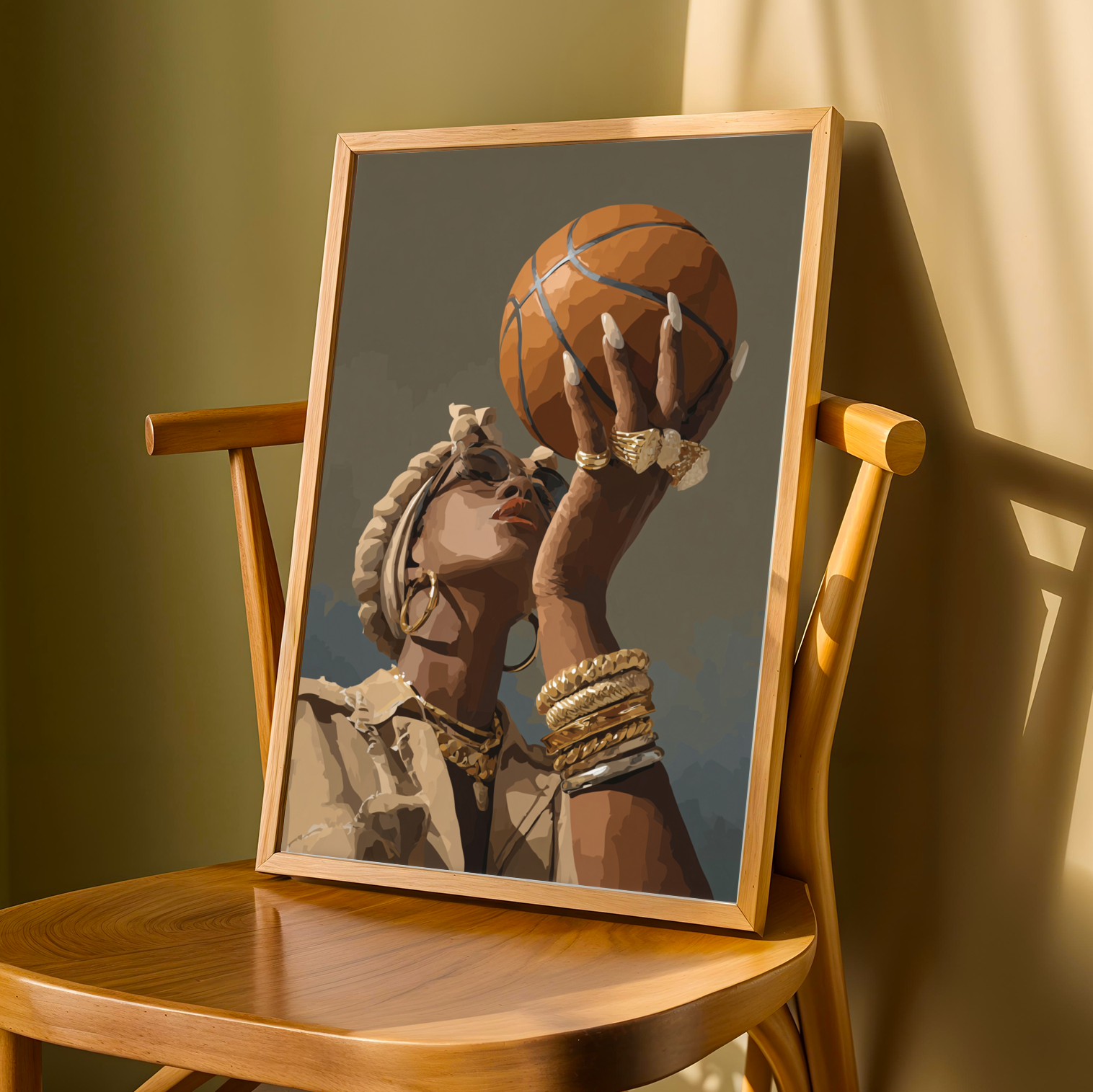 "Ball is Life" – Modern Afrocentric Poster Soluna Soul