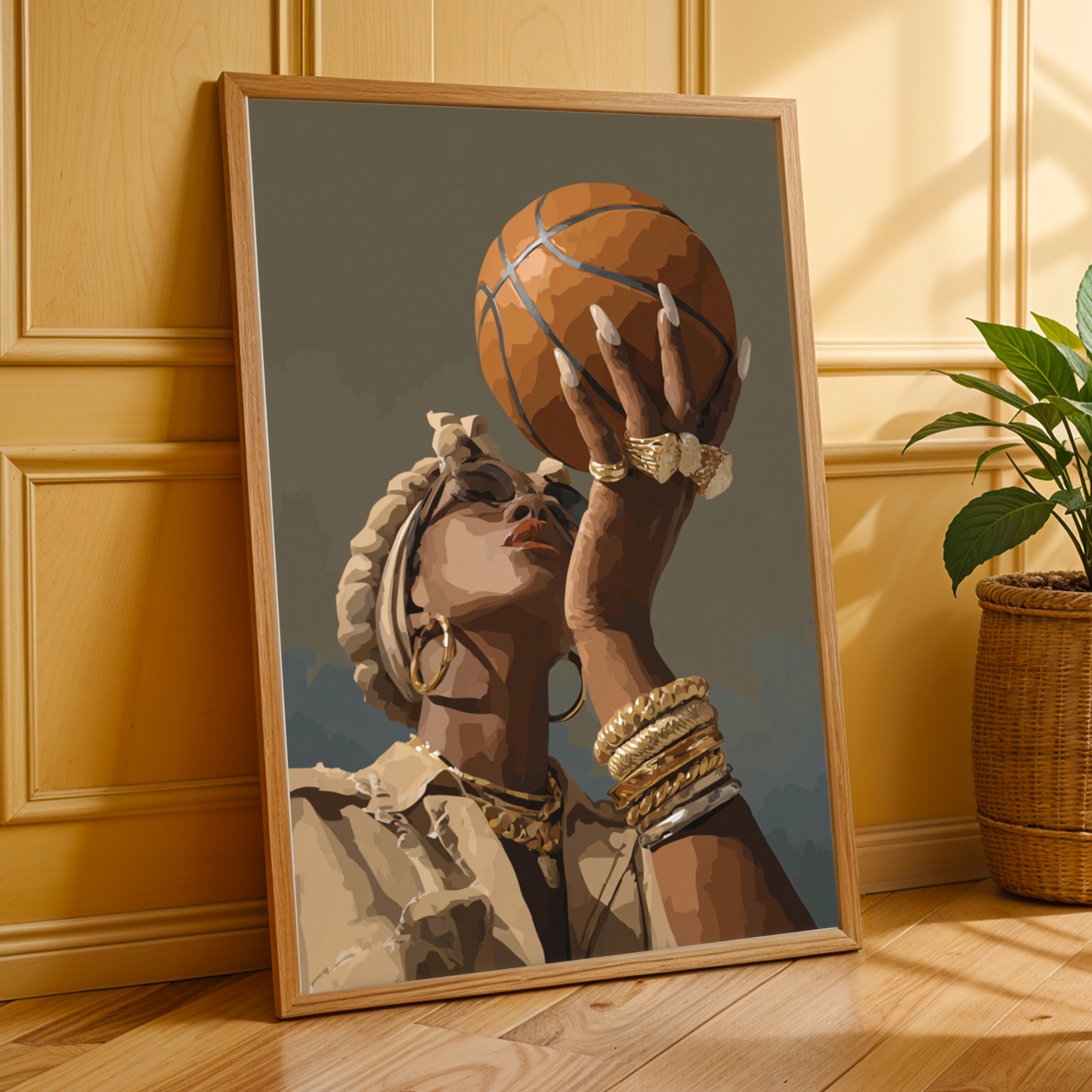 "Ball is Life" – Modern Afrocentric Poster Soluna Soul