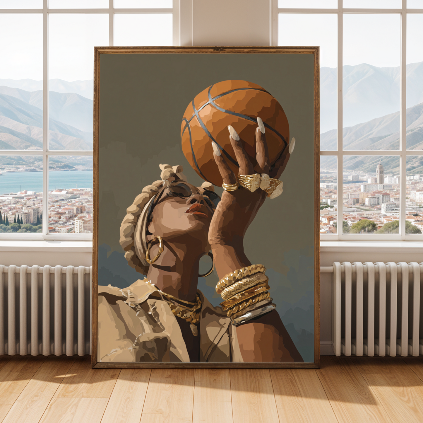 "Ball is Life" – Modern Afrocentric Poster Soluna Soul