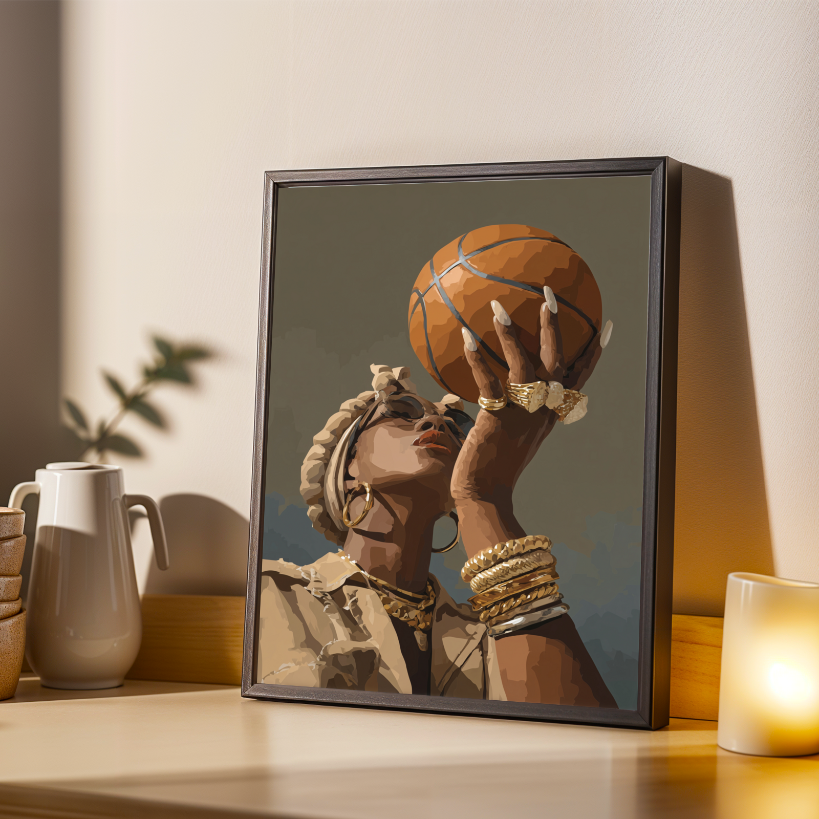 "Ball is Life" – Modern Afrocentric Poster Soluna Soul
