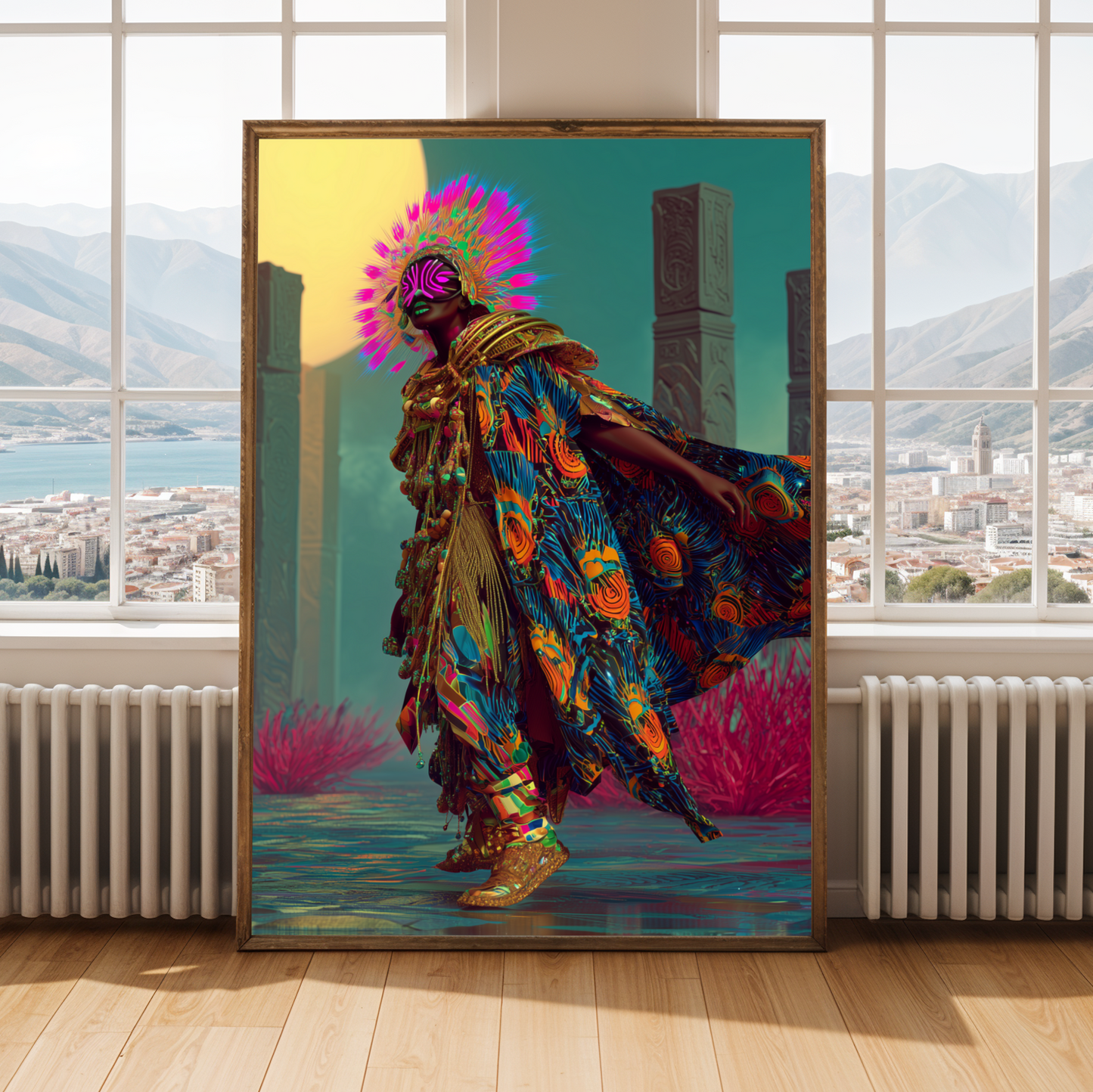 Afrofuturism Wall Art Print Soluna Soul