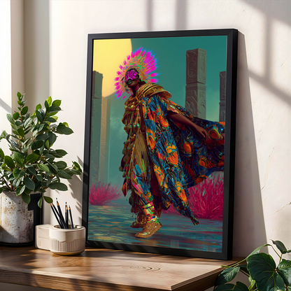 Afrofuturism Wall Art Print Soluna Soul