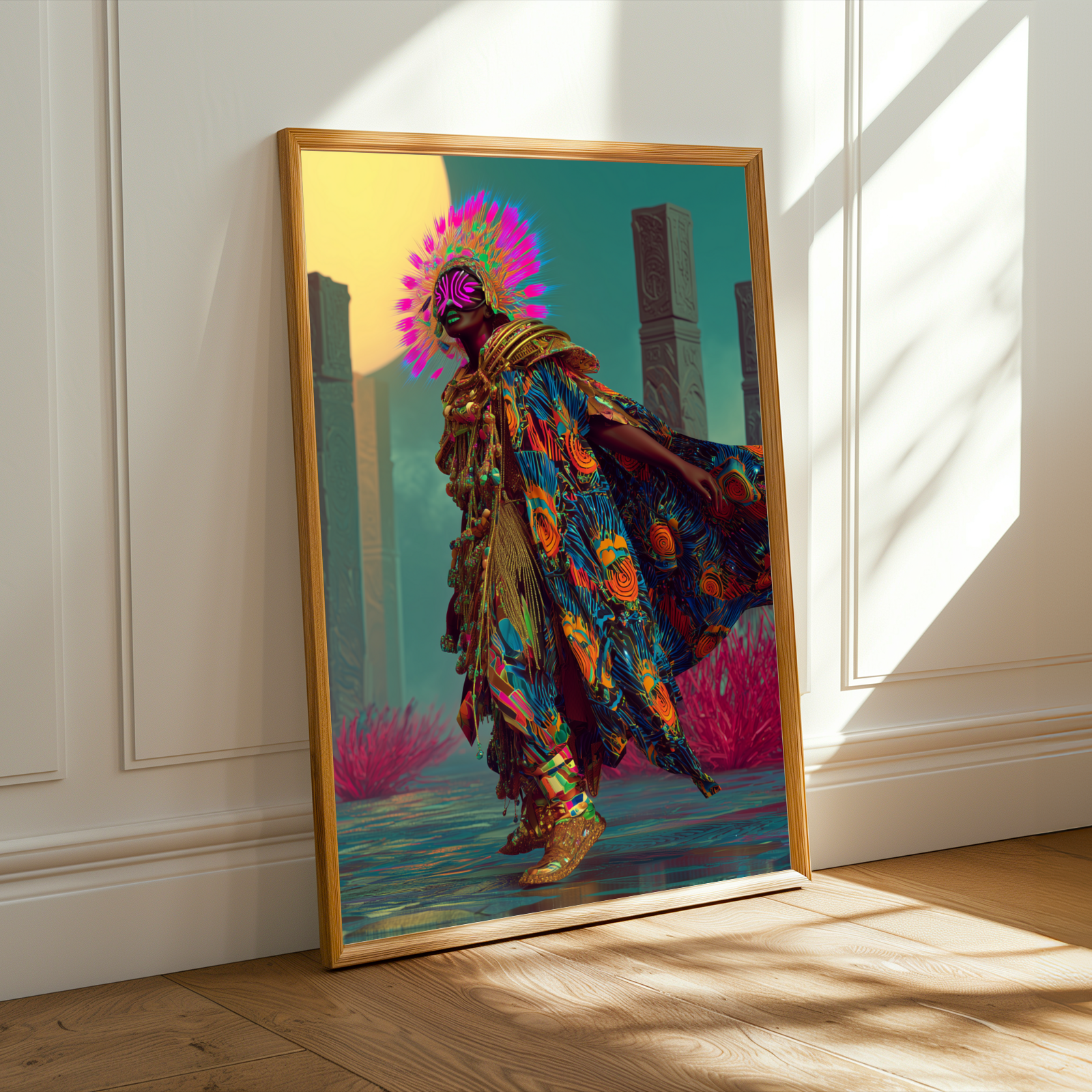 Afrofuturism Wall Art Print Soluna Soul
