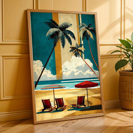 Bardabos Beach Reimagined Wall Art Print Soluna Soul