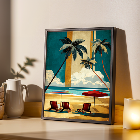 Bardabos Beach Reimagined Wall Art Print Soluna Soul