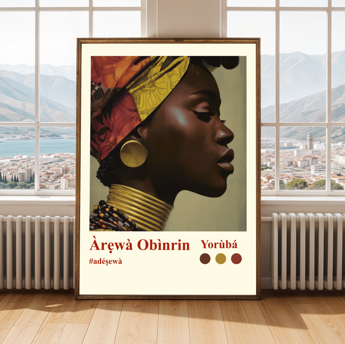 Arewa Obinrin Yoruba Wall Art Print Soluna Soul