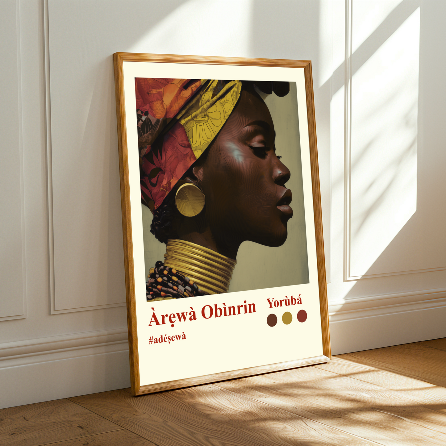 Arewa Obinrin Yoruba Wall Art Print Soluna Soul