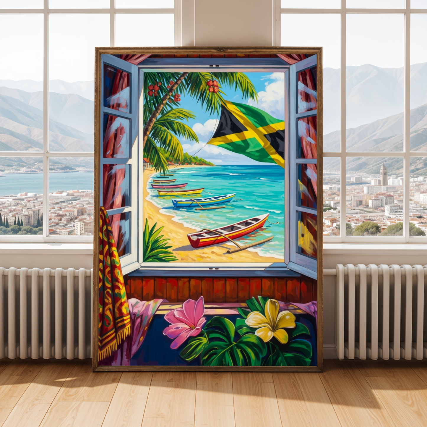 Matisse Inspired Carribean Beach Wall Art Print Soluna Soul