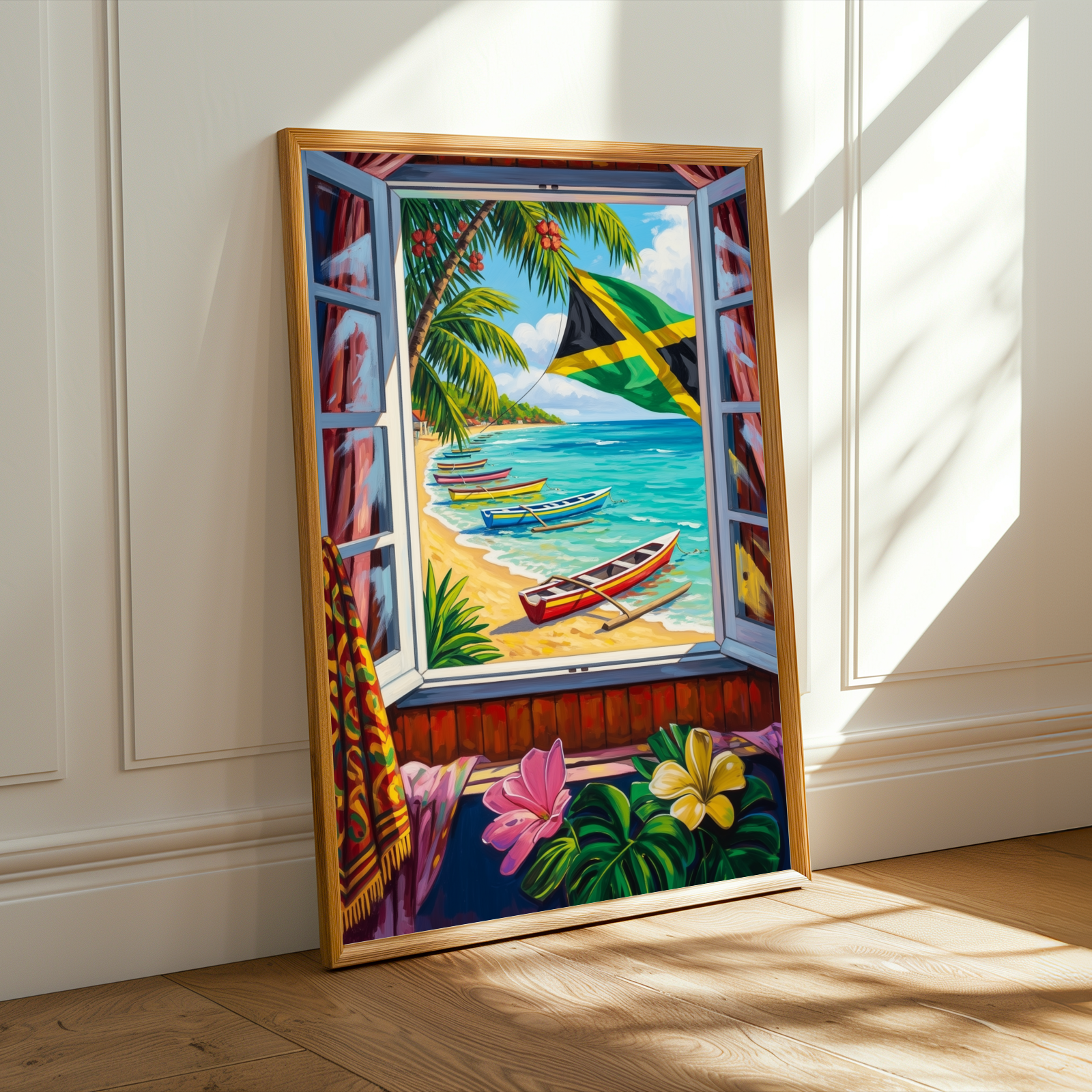 Matisse Inspired Carribean Beach Wall Art Print Soluna Soul