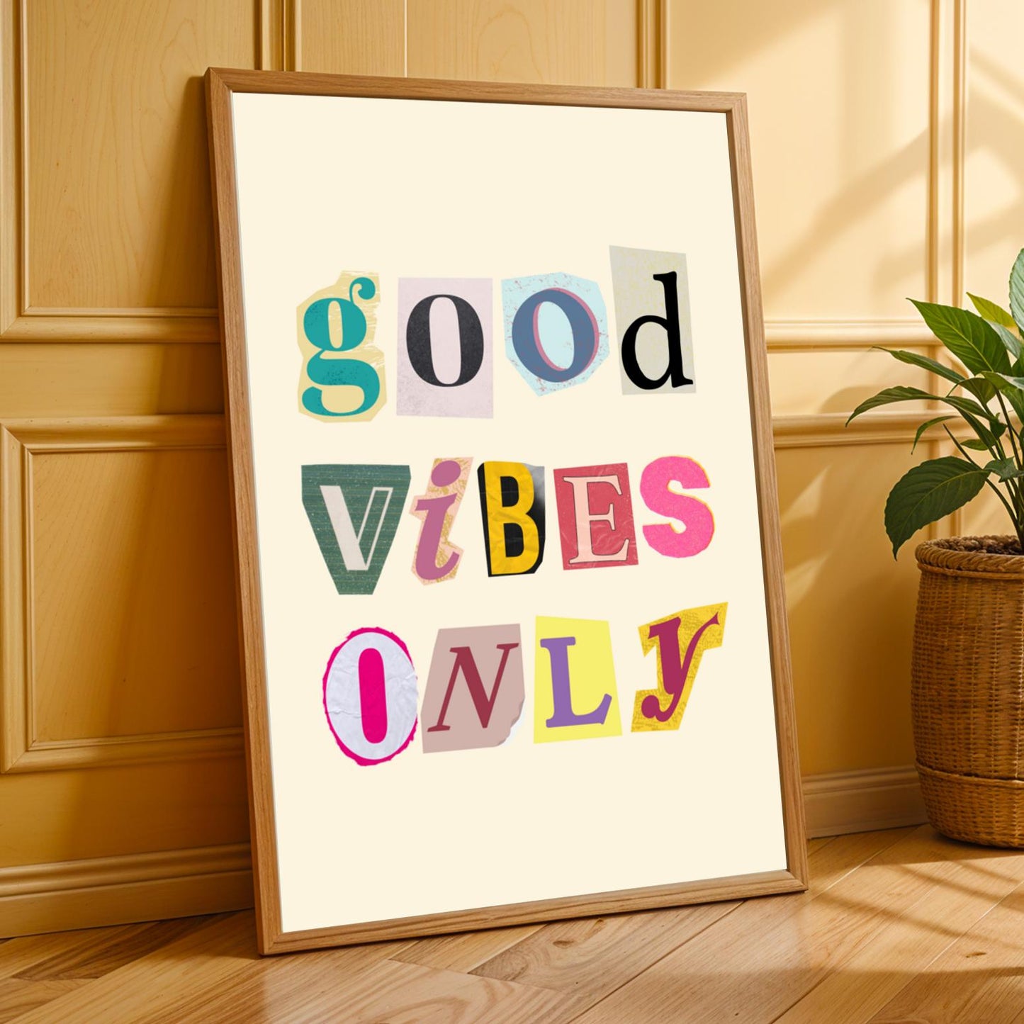 Good Vibes Only Wall Art Print