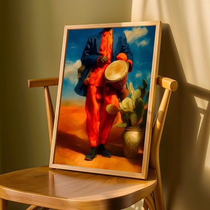 Nigerian Talking Drum Wall Art Print