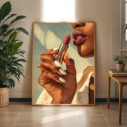 Red Lipstick Wall Art Print