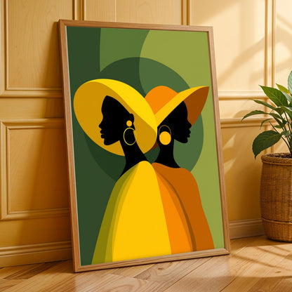 African Beauty Wall Art Print