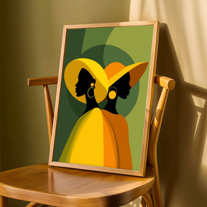 African Beauty Wall Art Print