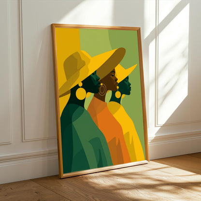 African Beauty Wall Art Print