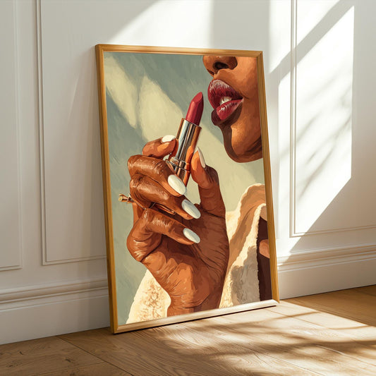 Red Lipstick Wall Art Print
