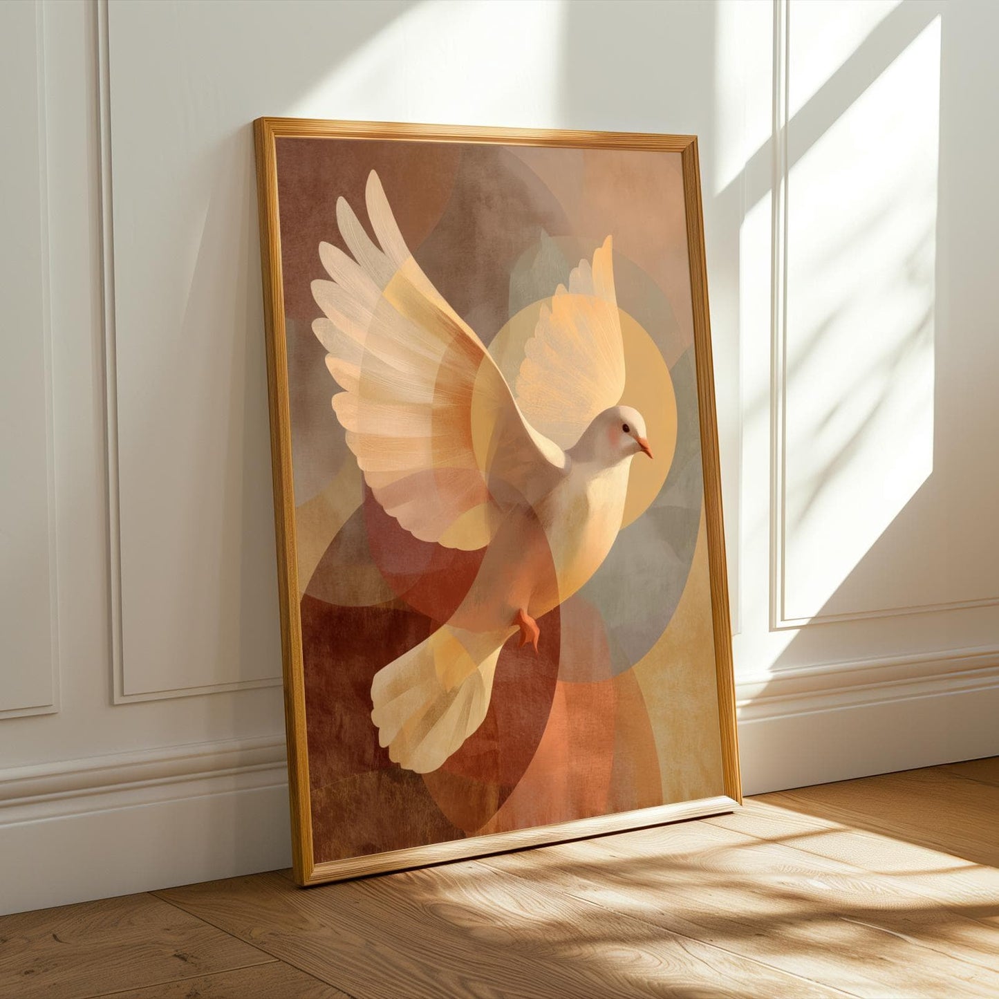 Dove in Flight Wall Art Print