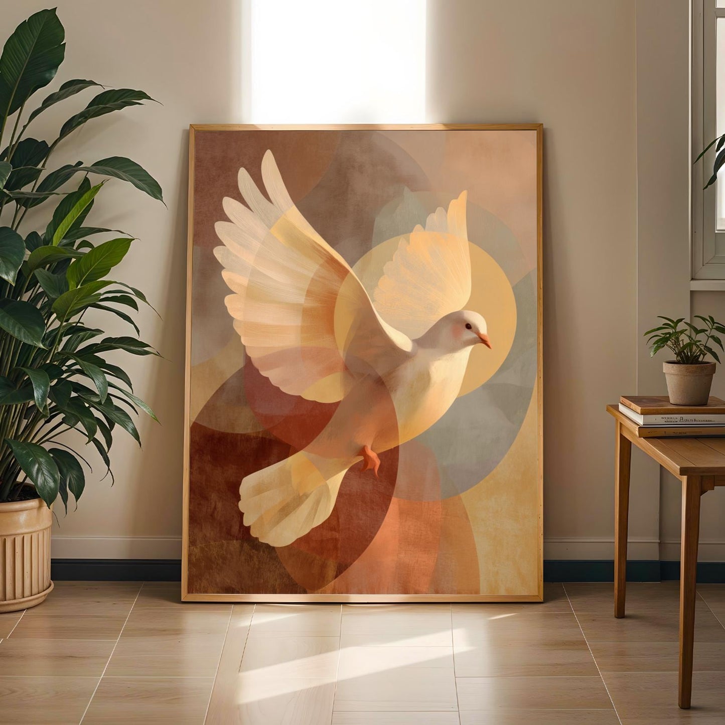 Dove in Flight Wall Art Print