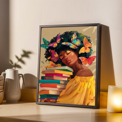 Mindset Over Everything - Book Love Wall Art Print