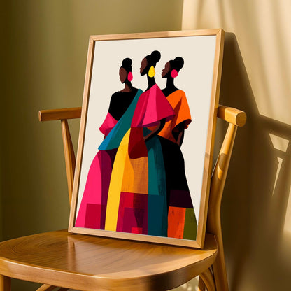 African Beauty Wall Art Print