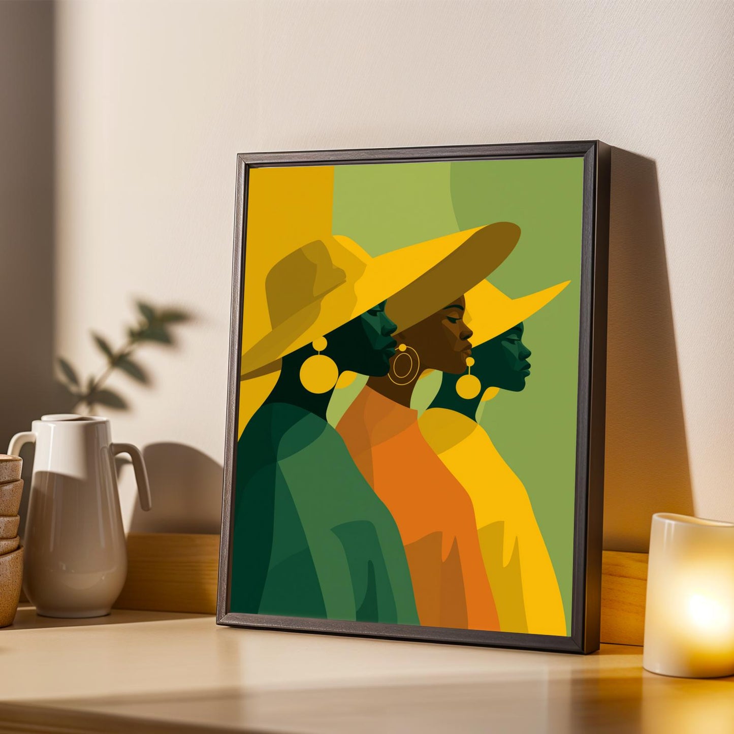 African Beauty Wall Art Print