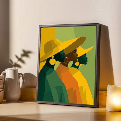 African Beauty Wall Art Print